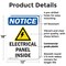 Signmission Electrical Panels Inside, 12 in W x Rectangle, Plastic OS-2PACK-NS-P-1218-V-11674 - alternate 2